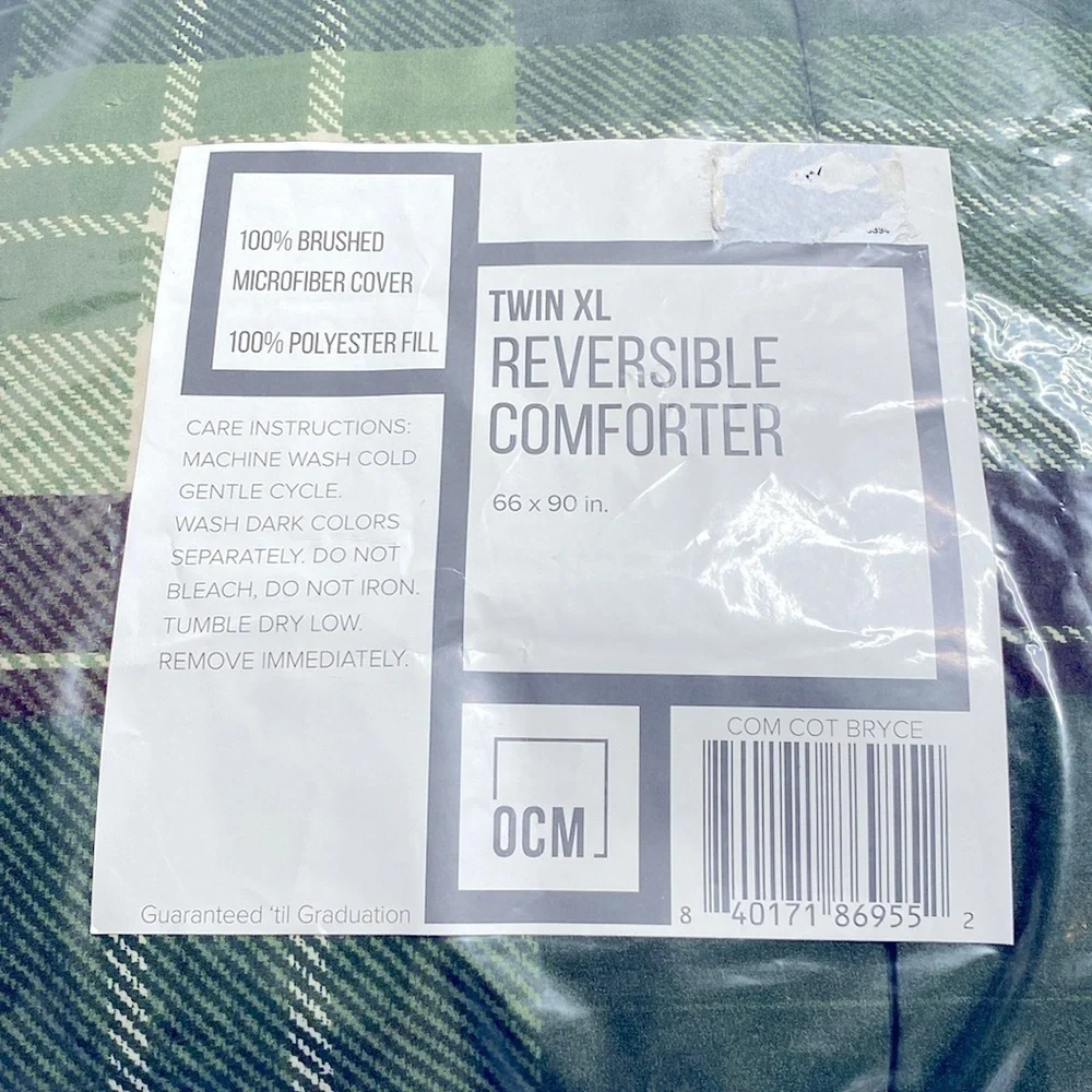 OCM Twin XL Reversible Comforter 66